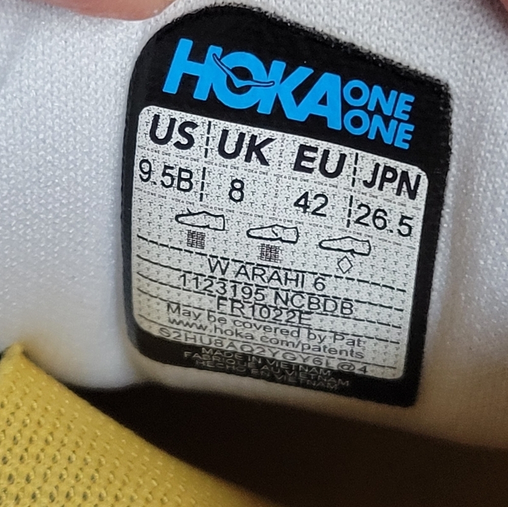 Hoka One One Arahi Nimbus Nube/ Blanco 9.5B. - Picture 11 of 11